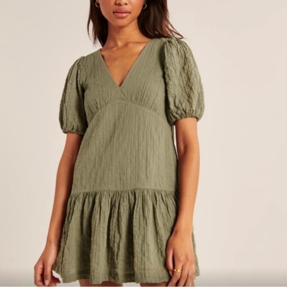Abercrombie & Fitch Olive Mini Dress